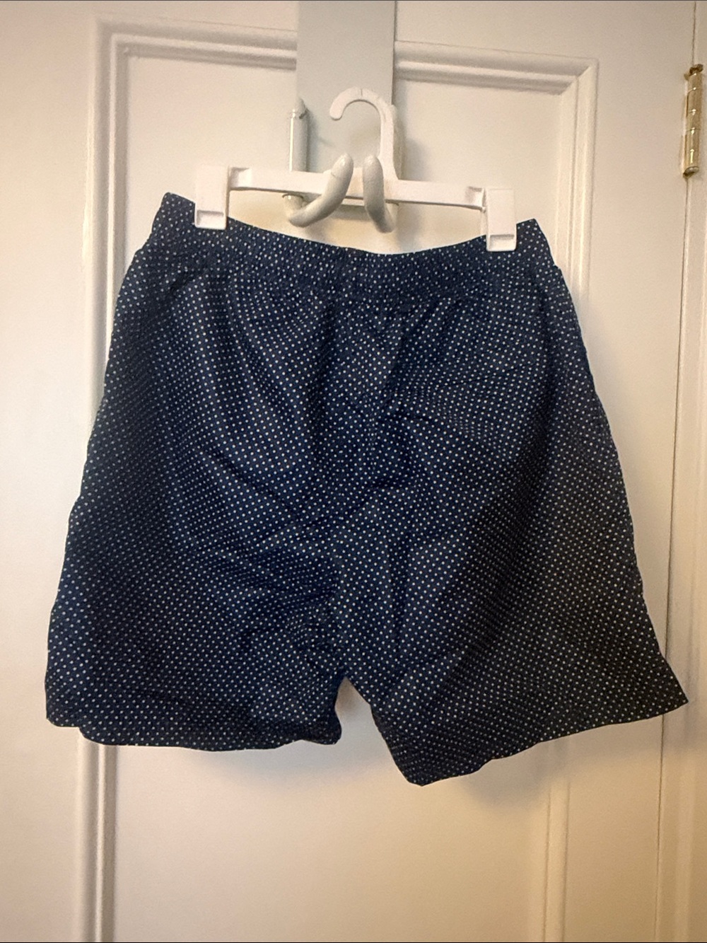 2xist Dark Blue Swim Trunks with White Swiss Dots NWOT - Picture 15 of 15